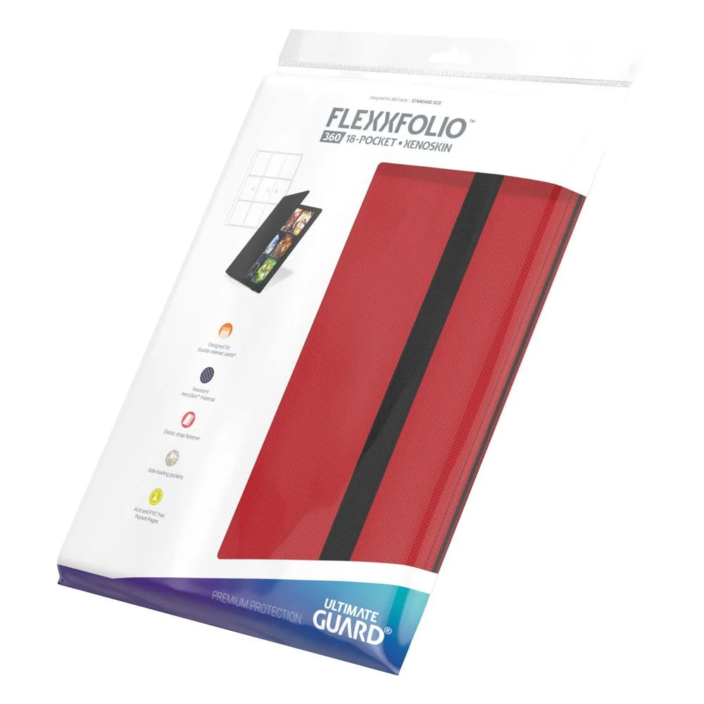 Ultimate Guard Flexxfolio (360 double-sleeved cards) 18-Pocket 70 x 94 mm Xenoskin - Red